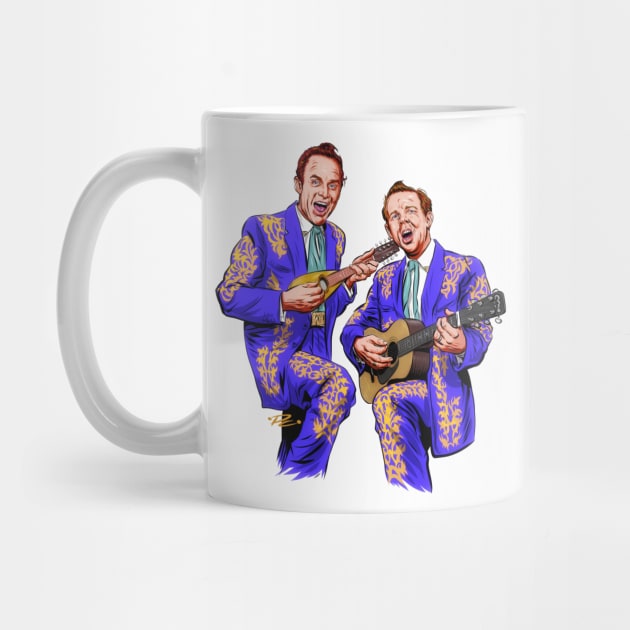 The Louvin Brothers - An illustration by Paul Cemmick by PLAYDIGITAL2020